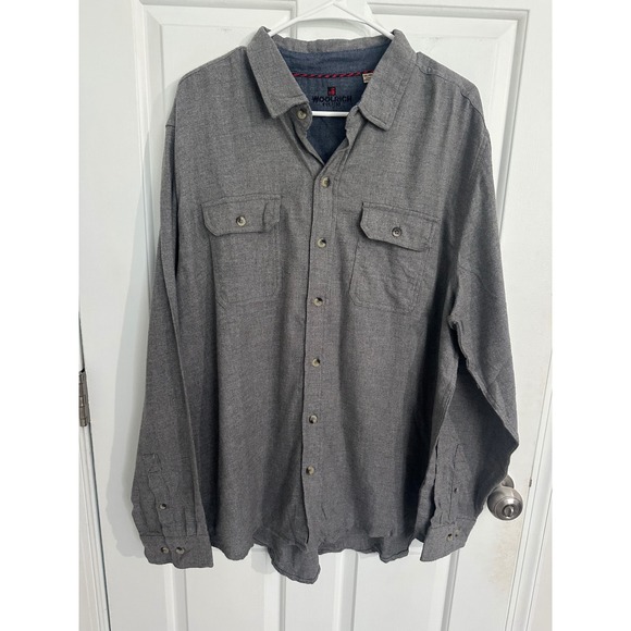 Woolrich Other - Woolrich Mens XXL Gray Long Sleeve Button Up Shirt Outdoor‎ Relaxed Fit